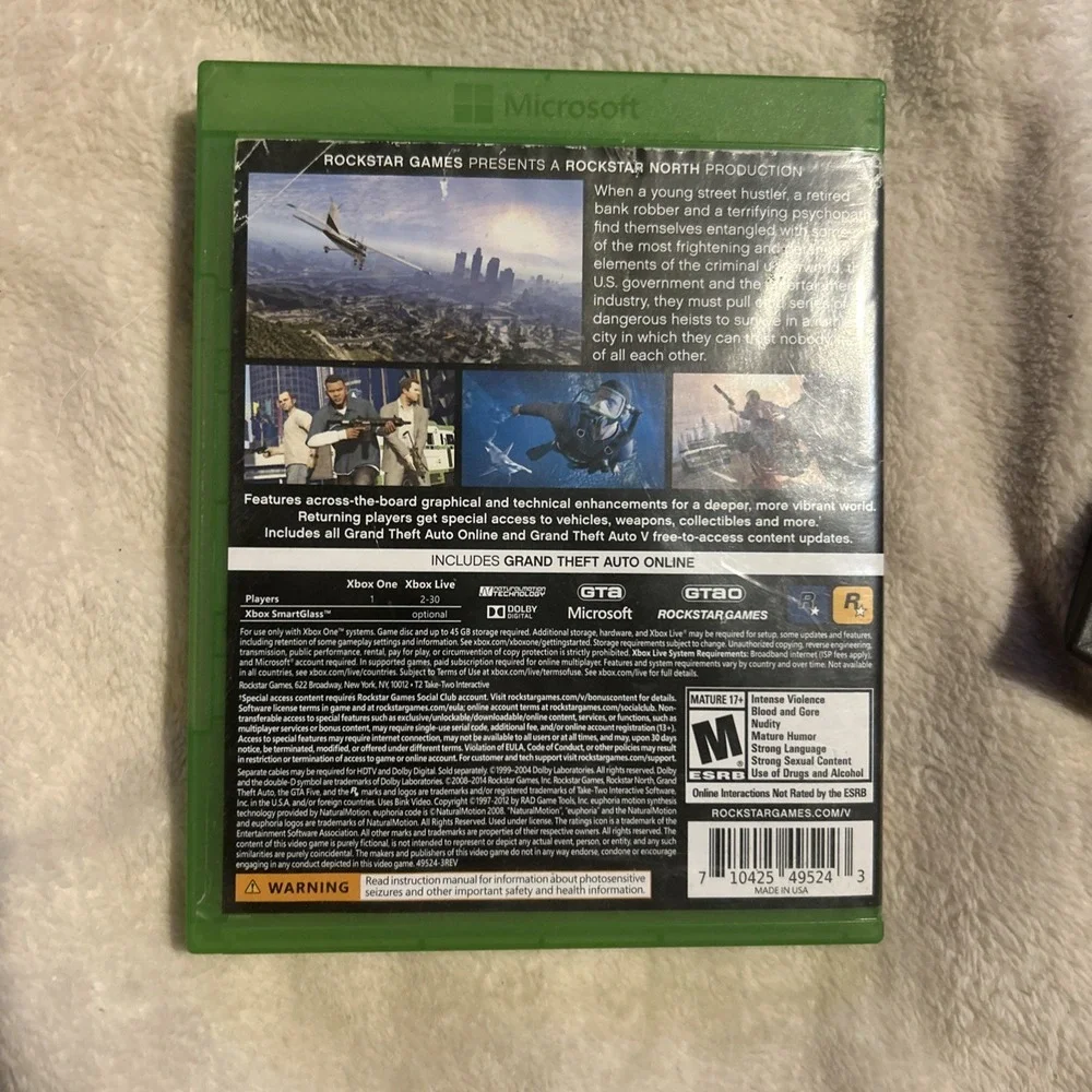 Grand Theft Auto V Microsoft Xbox One!